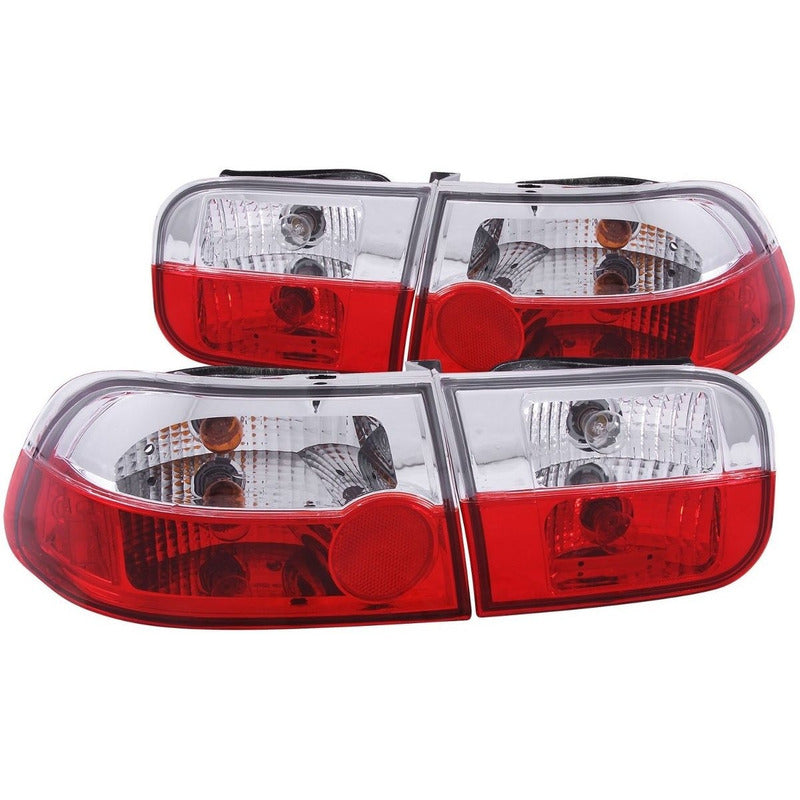 Honda Civic 92-95 2/4 Dr Crystal T.l Red/crystal