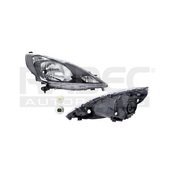 Faro Hd Fit 12-14 Fondo Negro Tyc Der