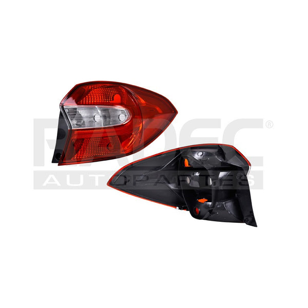 Calavera Fd Figo 16-19 4 Puertas Rojo/blanco Derecho