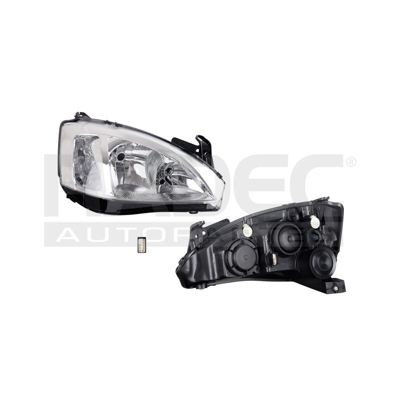Faro Cv Corsa/tornado 08-10 Fondo Negro Tyc Der