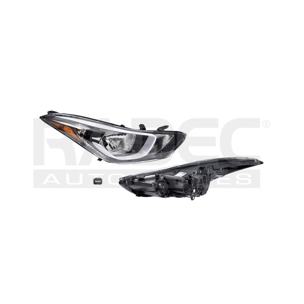 Faro Hy Elantra 15-16 Tyc Der