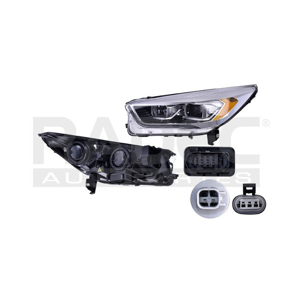 Faro Fd Escape 17-18 P/foco Xenon Tyc Izq