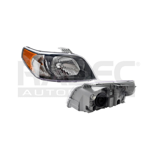 Faro Cv Aveo 12-18 4 Puertas C/foco Fondo Negro Original Der