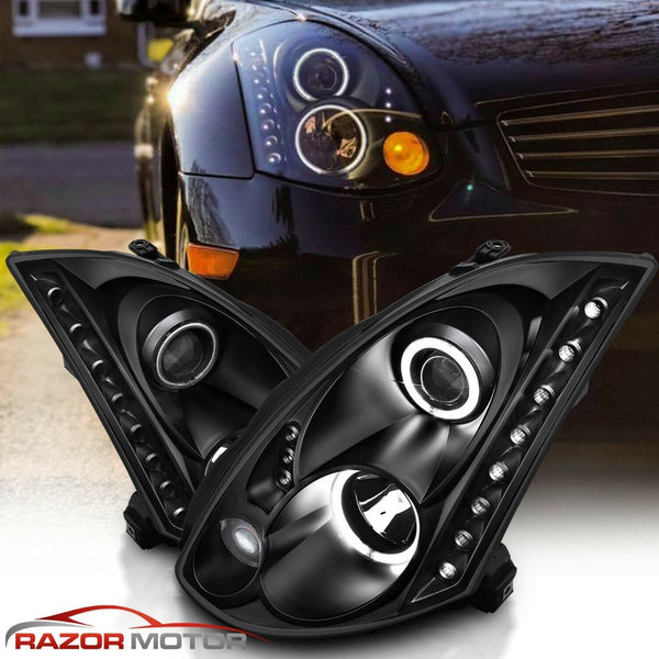 Infiniti G35 03-05 2dr Hl Black Projector Halo Hid/ccfl