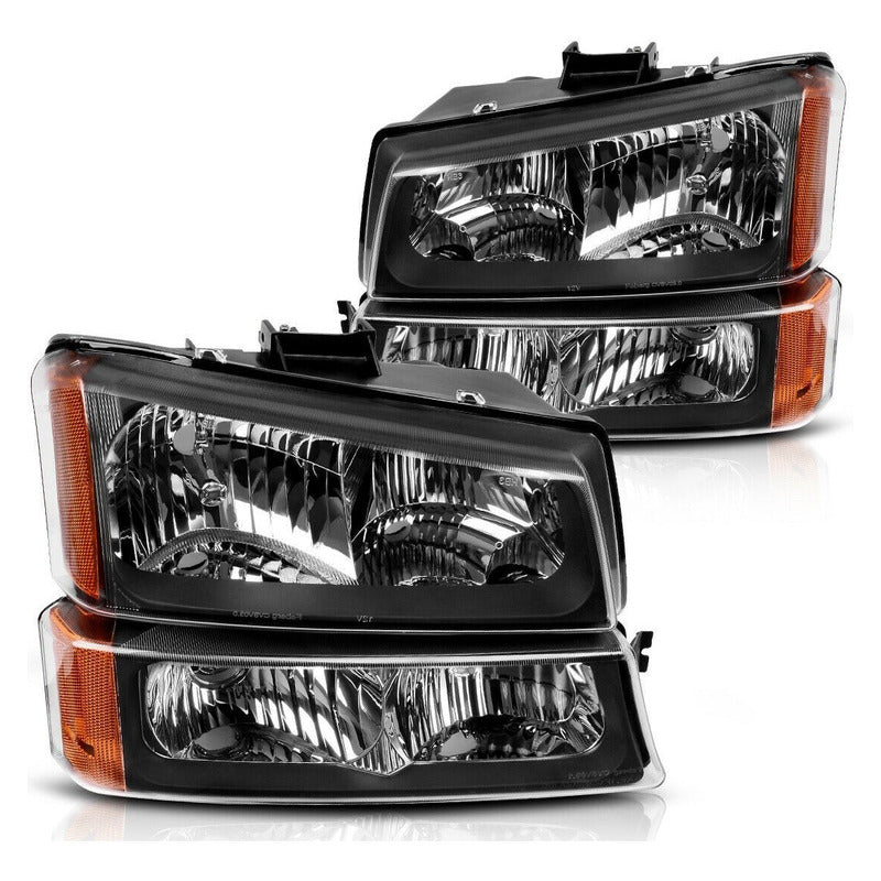 Silverado 2003-2007 Set Faros, Cuartos Y Faros De Niebla
