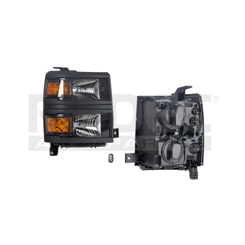 Faro Cv Silverado 14-15 F/negro Tyc Der
