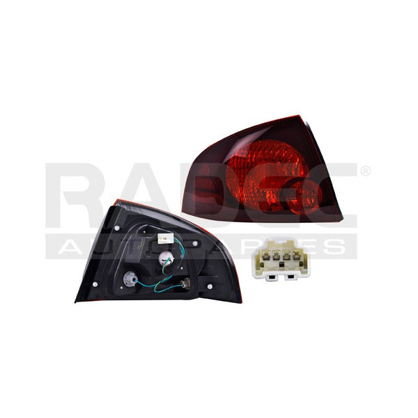 Calavera Ns Sentra 04-06 Humo/rojo Lado Izquierdo Mx