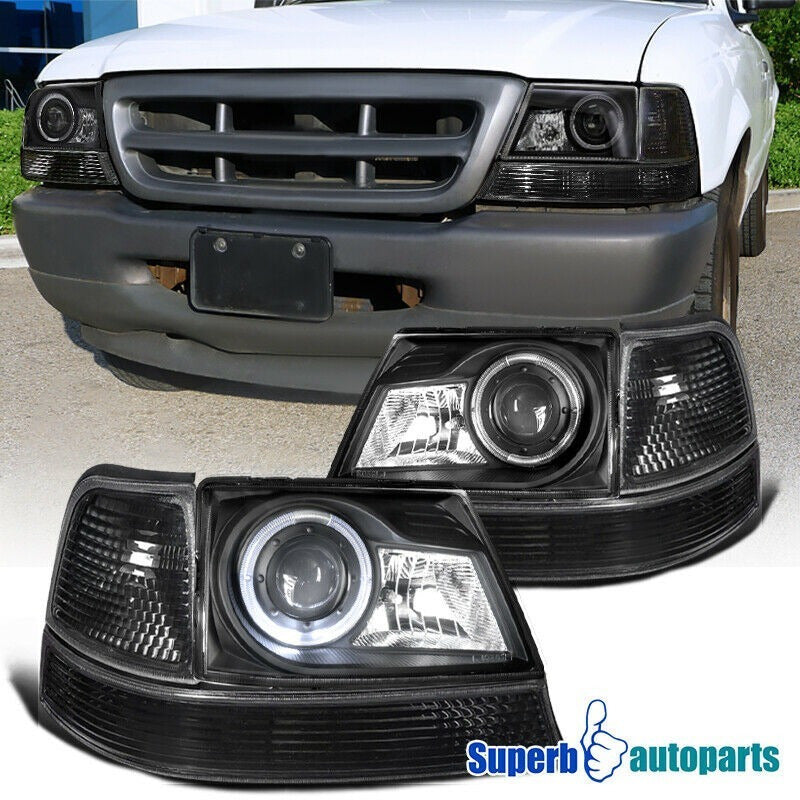 Ford Ranger 1998-2000 Faros Y Cuartos Negros