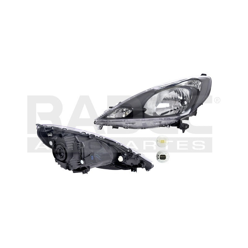 Faro Hd Fit 12-14 Fondo Negro Tyc Izq