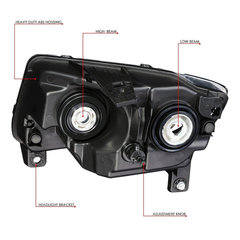 Jeep Grand Cherokee 2011-2013 Par Faros Negros