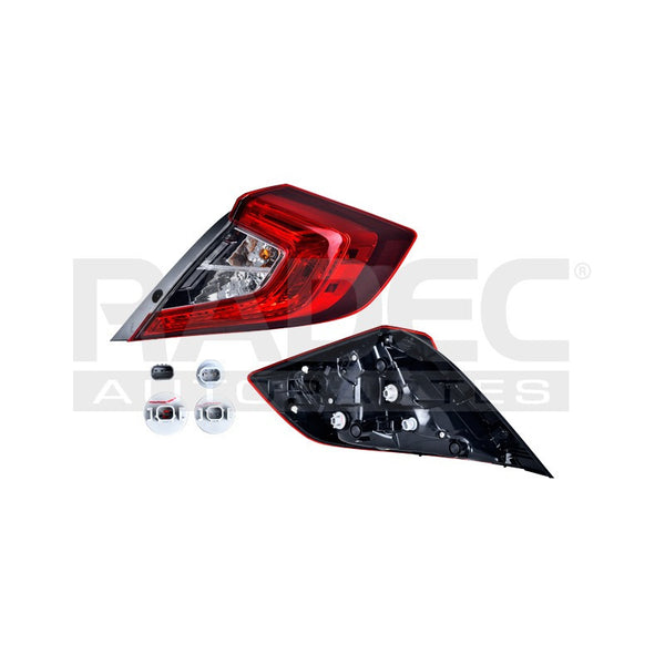 Calavera Exterior Hd Civic 16-17 4 Puertas Lado Derecho