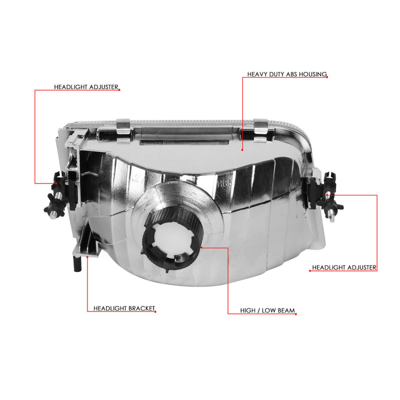 Ford Ranger 1993-1997 Par de Faros Claros